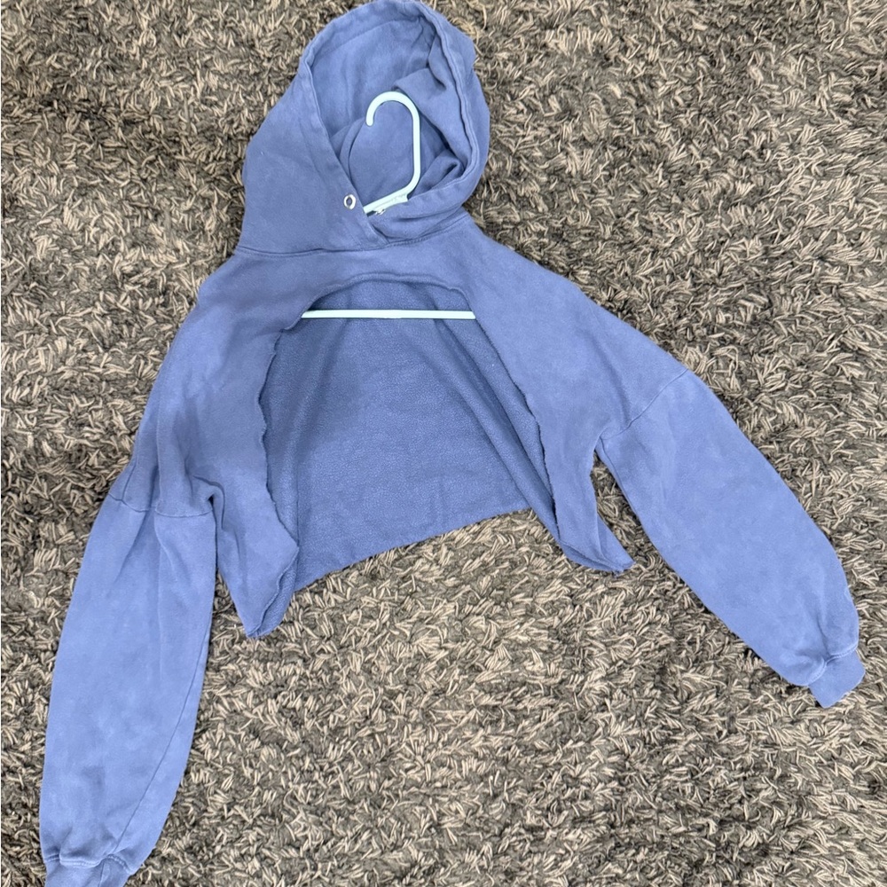 Blue Women's Hooded Sweater